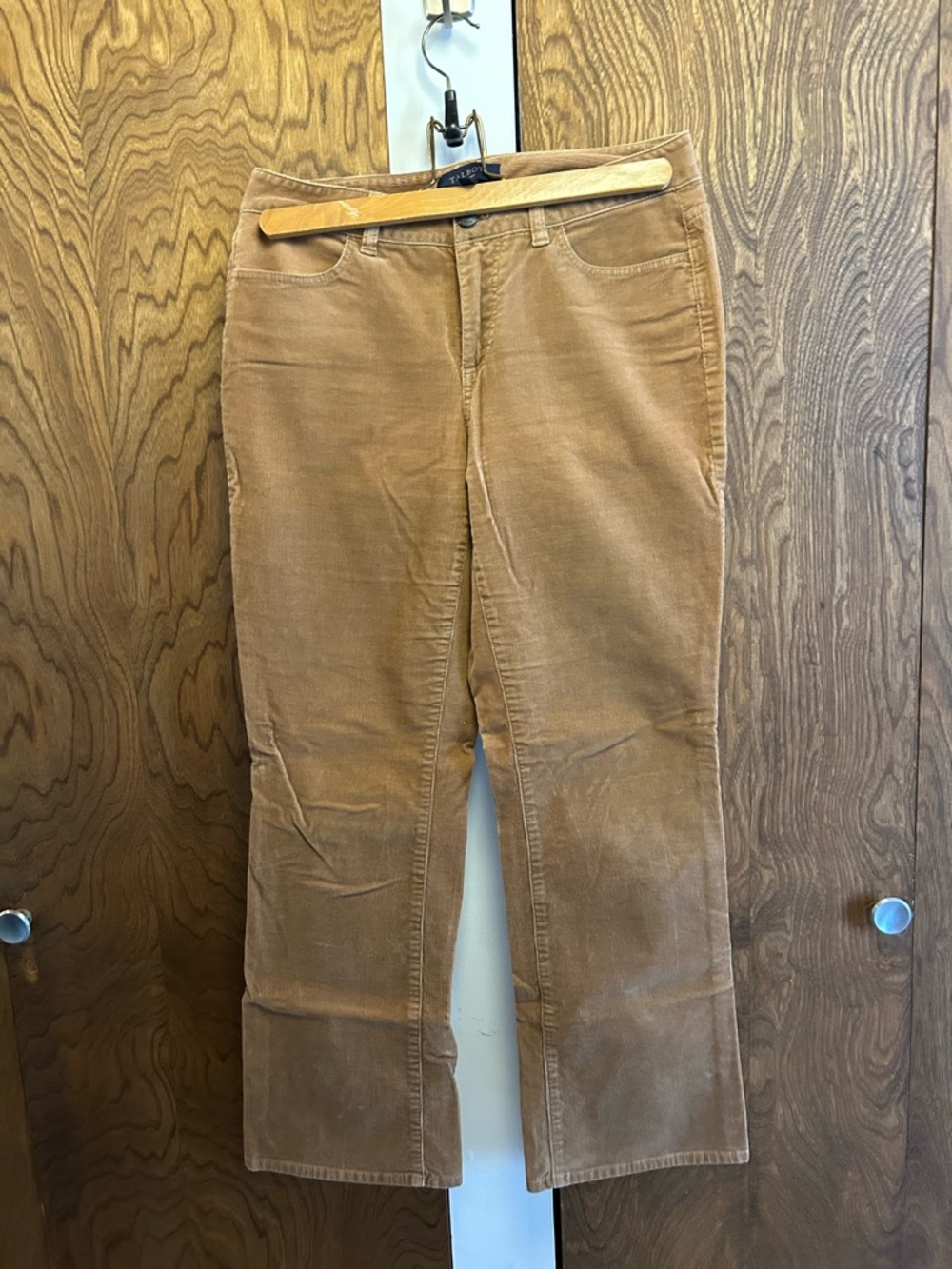 Talbots Petite Curvy Corduroy Pants in Camel Brown